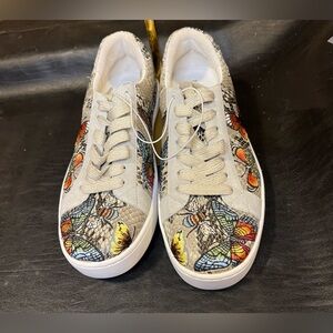 Johnny Was Shoes Euc Johnny Was Butterfly Sneakersize Poshmark